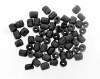 Tubinho açaí colorido - Preto - Pacote 100 peças